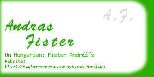 andras fister business card